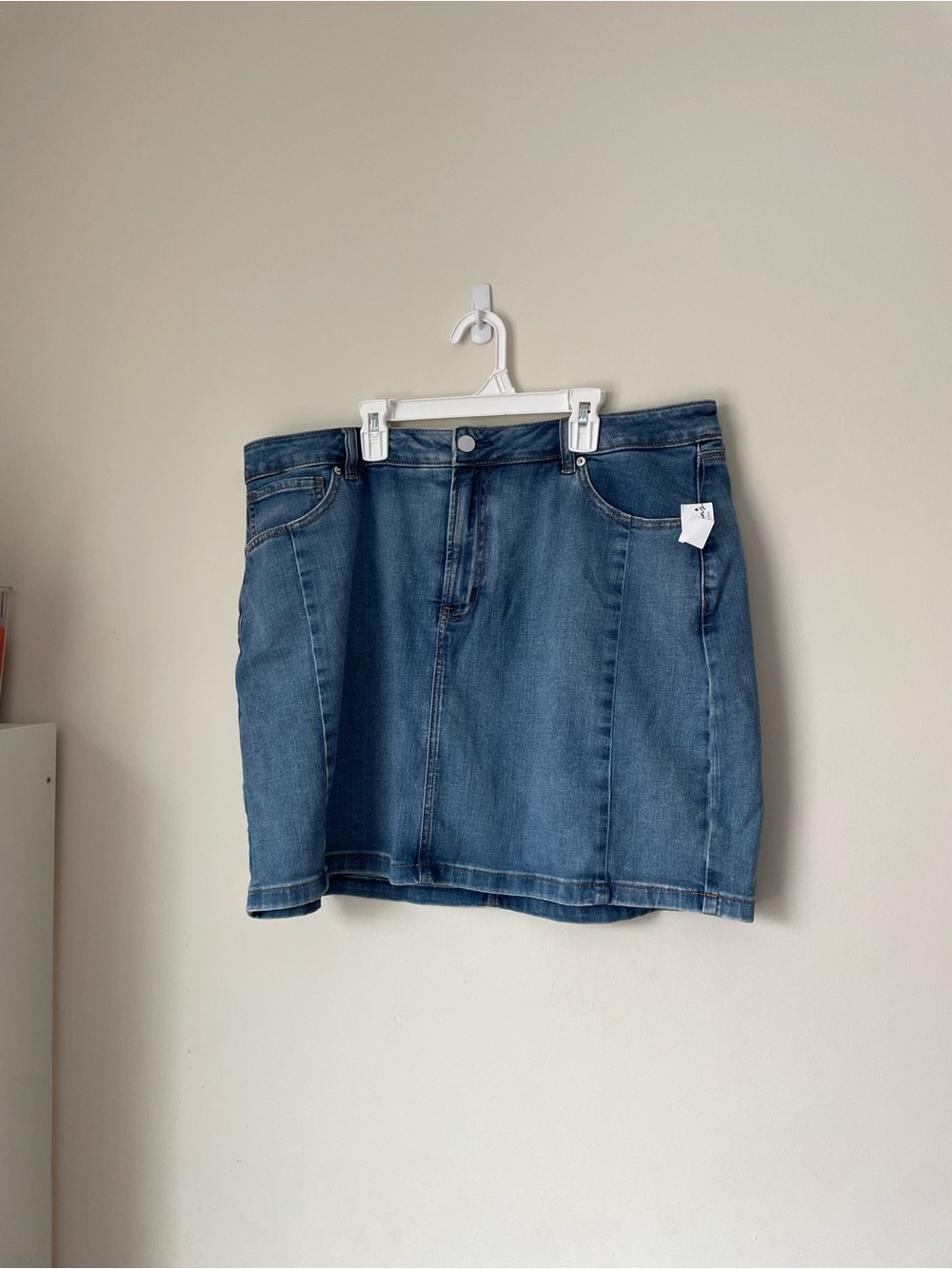 Reitmans Classic Denim Mini Skort - Blue size 34